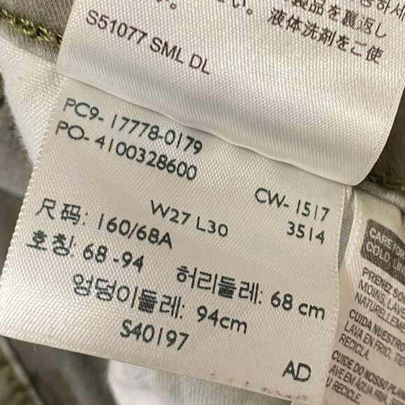 Levi's 710 Super Skinny Soft Kalamata Green Sateen Jeans Women's Size 27 x 30 - Picture 10 of 11